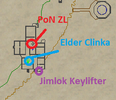 Elder Clinka and Jimlok Keylifter Map Locations
